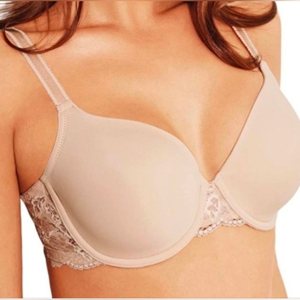 Wacoal Style 85340 French Garden Contour Underwire Bra Nude Size 38DDD (38F) NWT